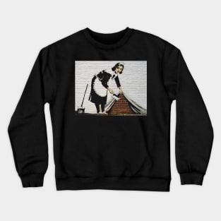 Banksy Cleaning Lady Crewneck Sweatshirt